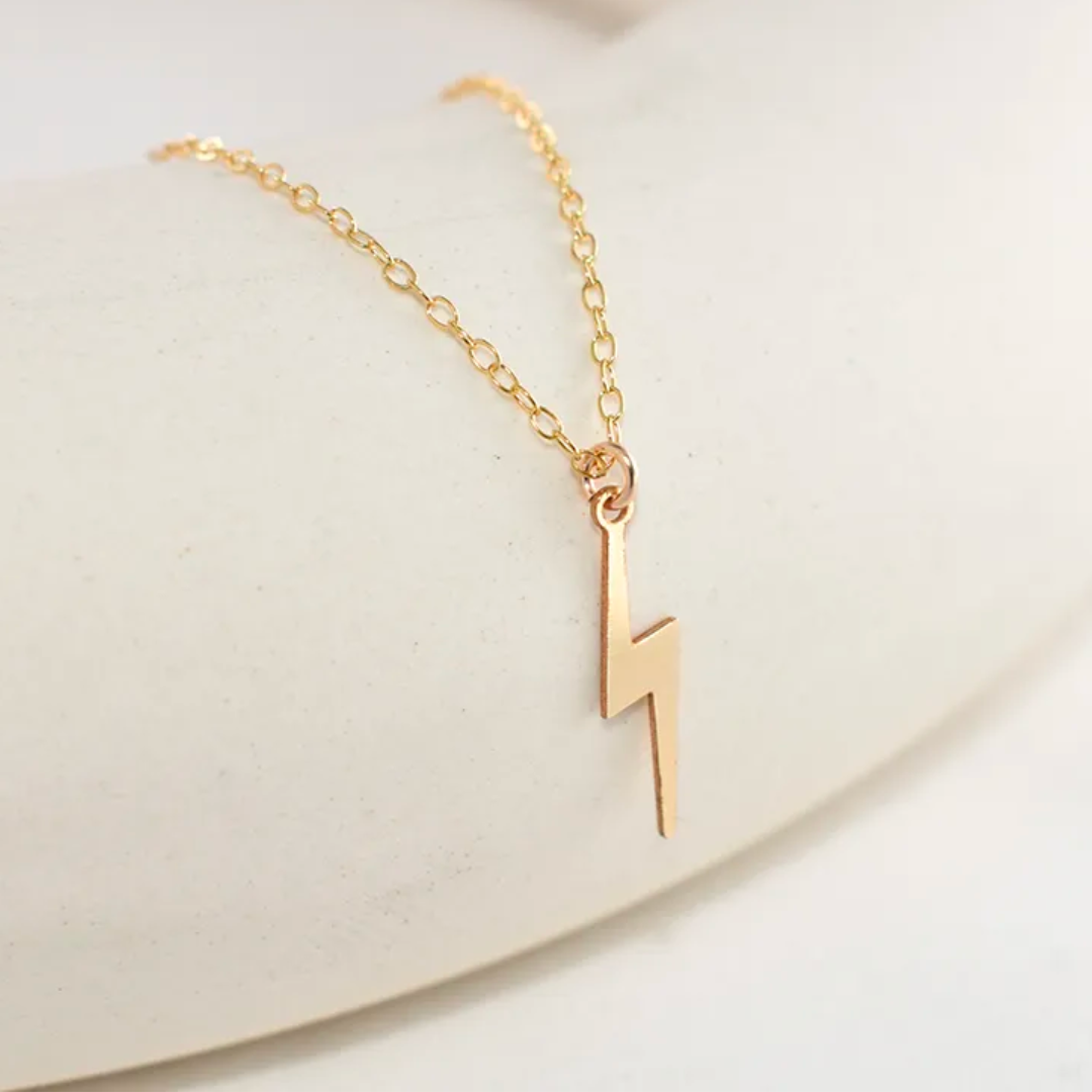 TOM TOM |14K Gold Filled Lightning Bolt Necklace