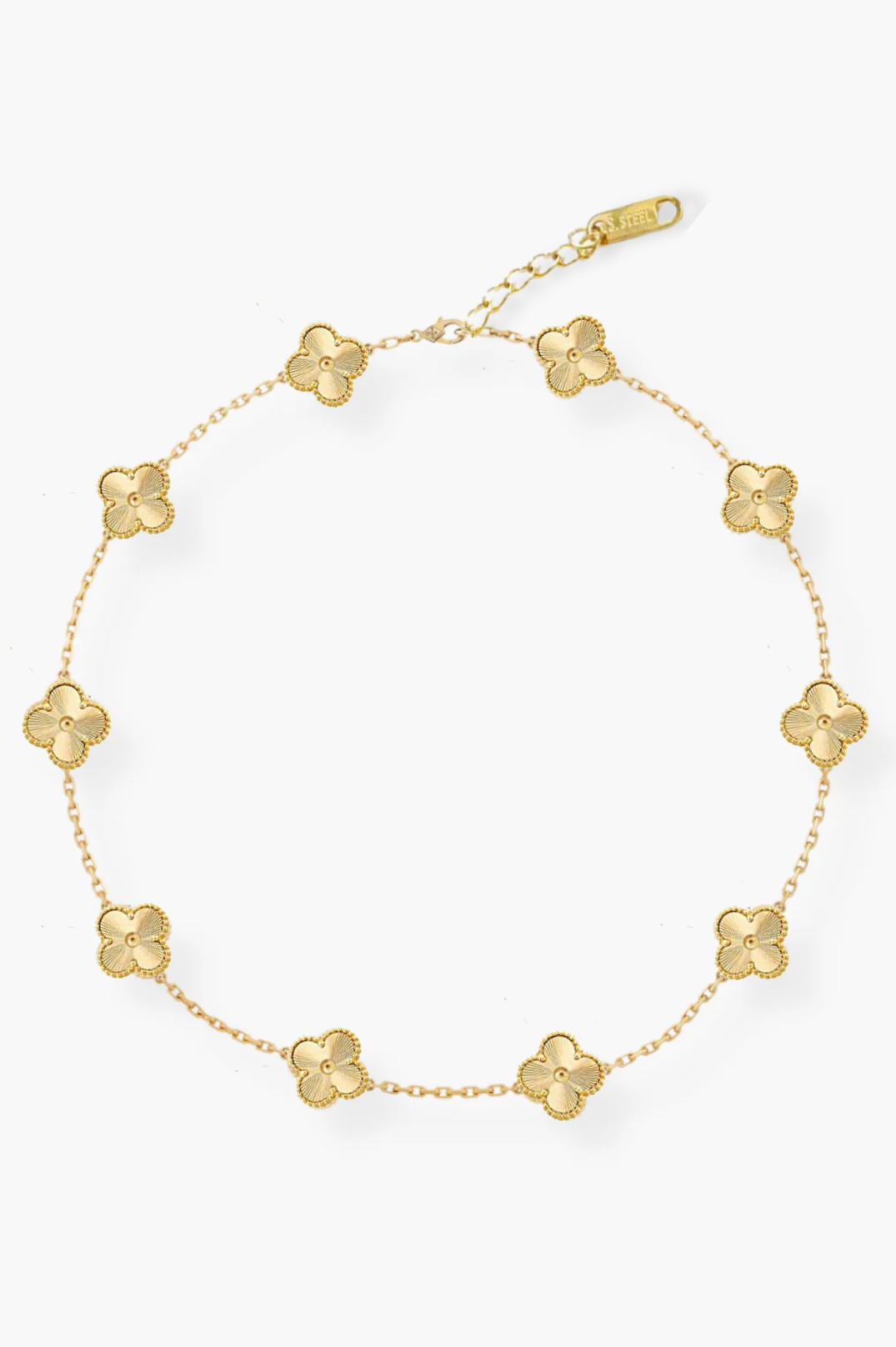 QTPI Bling 10 Motifs Gold Plated Necklace