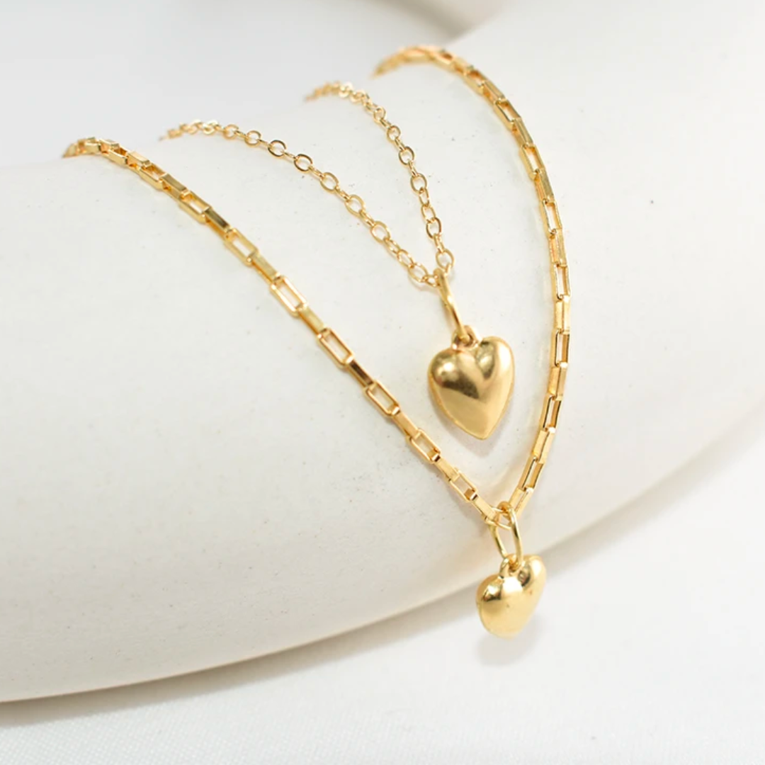 Queen of Hearts |14K Gold Filled Heart Shape Necklace