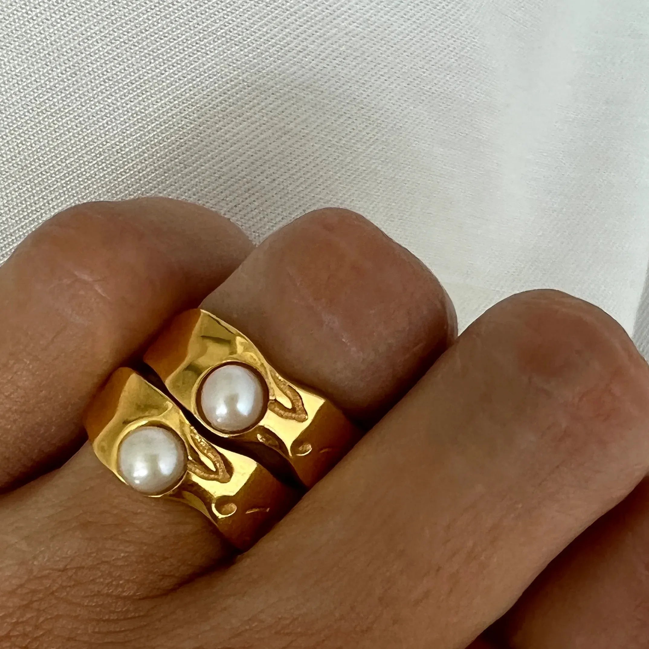 Pearl of The Ocean|18K Gold Plated Ring