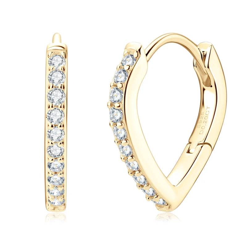 Bella Moissanite | Hoop Earrings