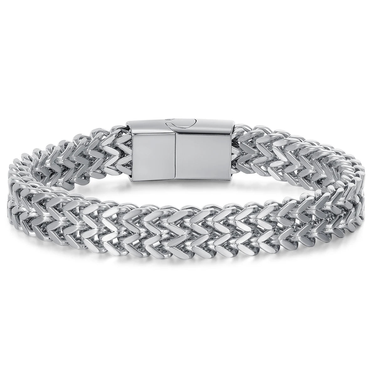 Unisex Silver Cuban Bracelet