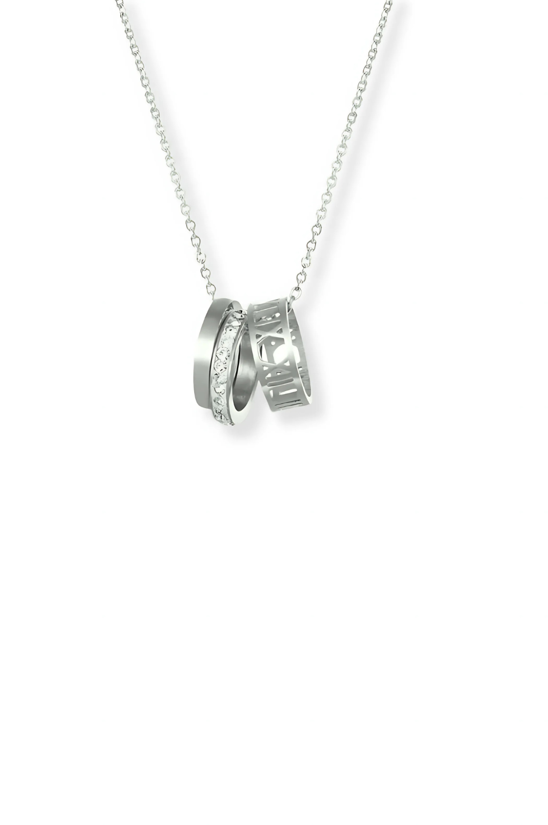 Elegant Silver Necklace with Extension